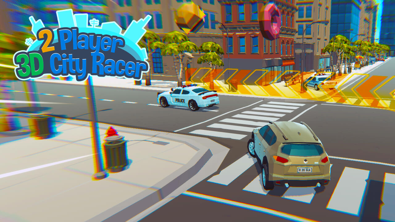 Image 2 Player 3D City Racer