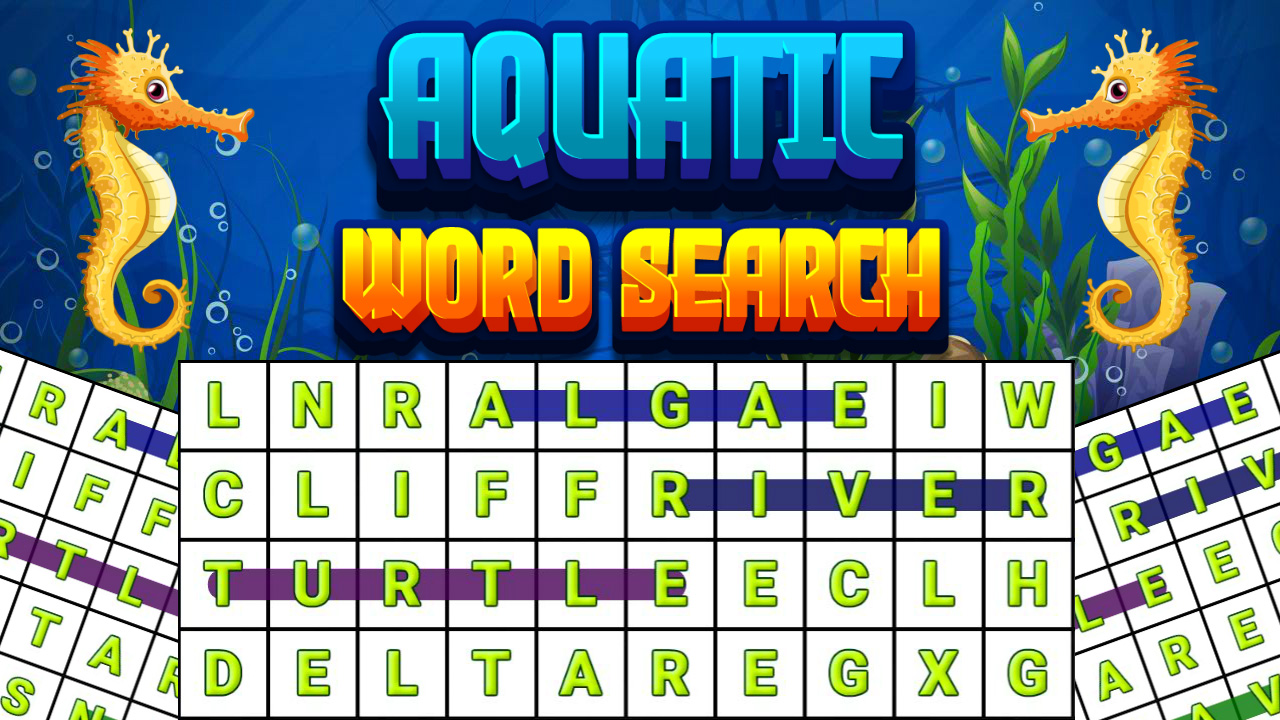 Image Aquatic Word Search