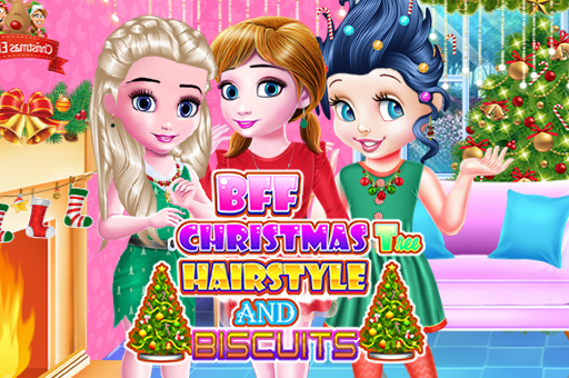 Image BFF Christmas Tree Hairstyle And Biscuits