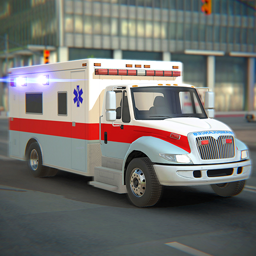 Image City Ambulance Car Driving