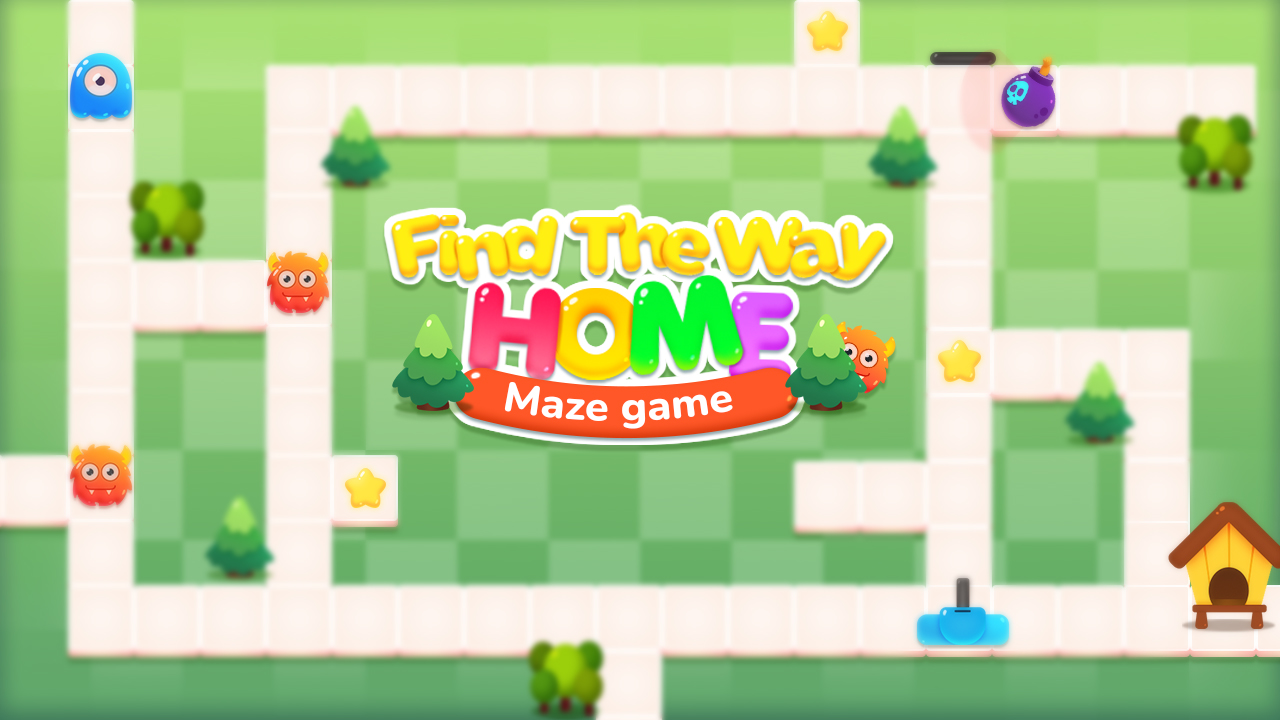 Image Find the Way Home Maze Game
