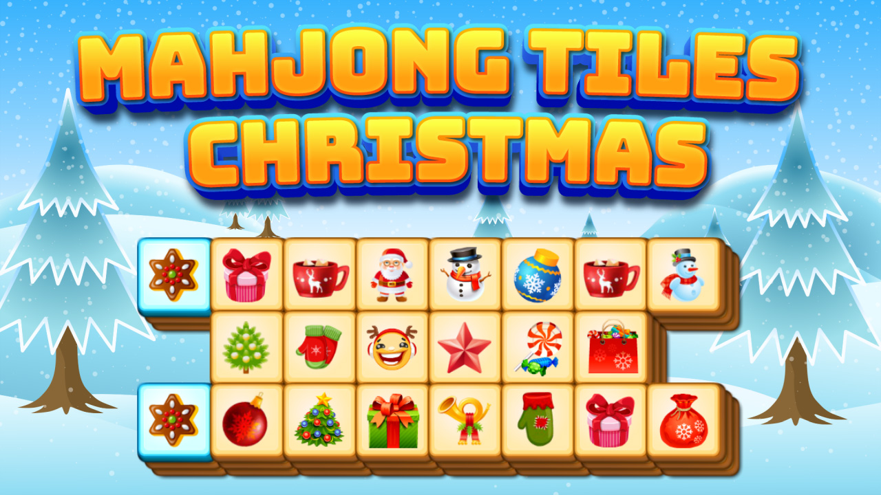 Image Mahjong Tiles Christmas