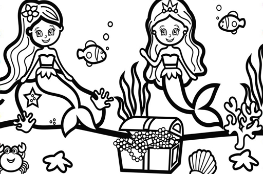 Image Princess Mermaid Coloring Game