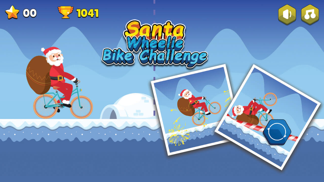 Image Santa Wheelie Bike Challenge