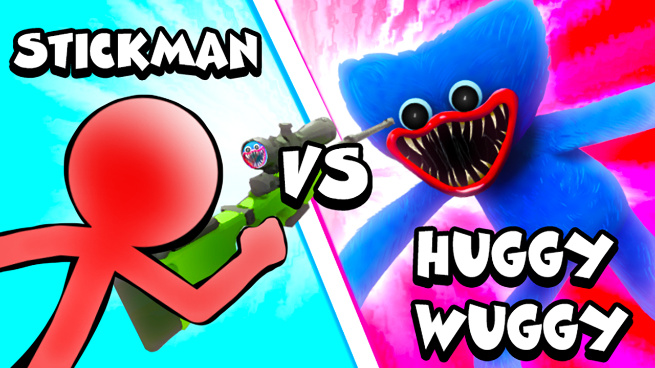 Image Stickman vs Huggy Wuggy