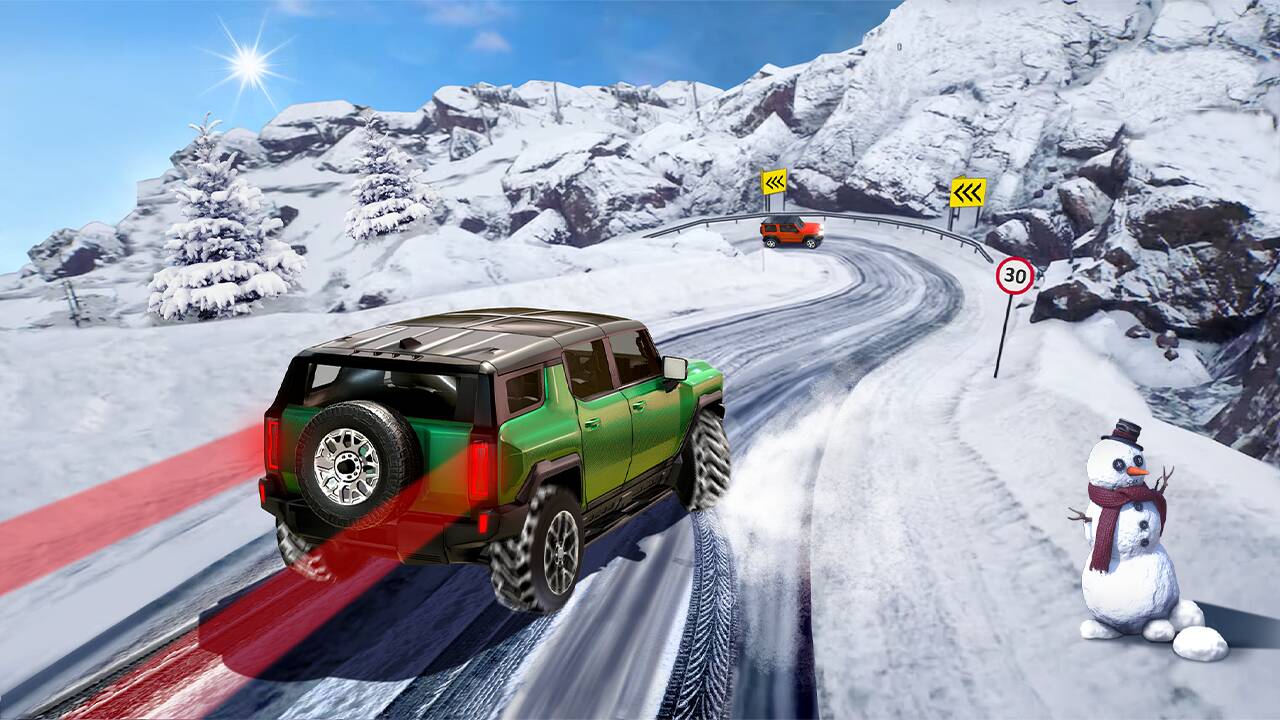 Image SUV Snow Driving 3d